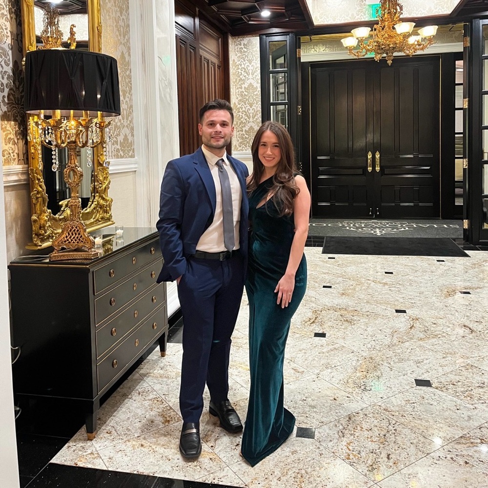 One-Shoulder Evening Gown